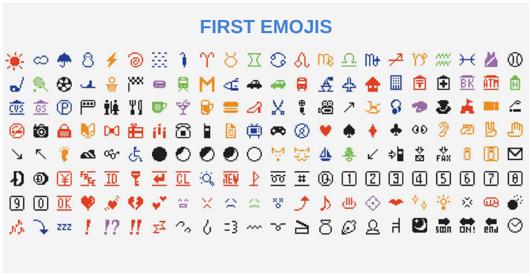The first emojis